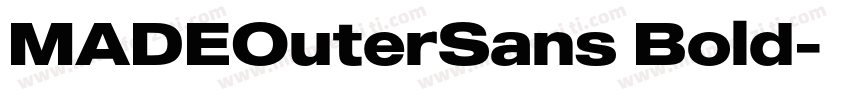 MADEOuterSans Bold字体转换